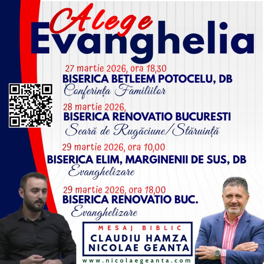 Seri de Evanghelizare cu Nicolae Geantă și Claudiu Hamza