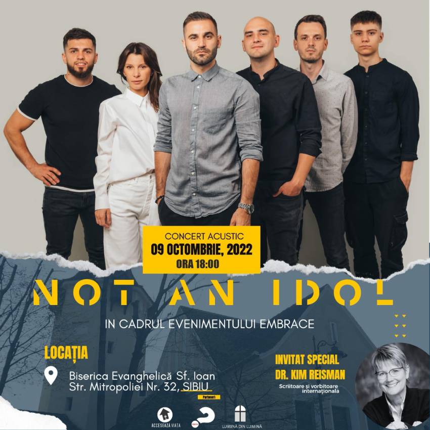 Concert Not an Idol la Biserica Evanghelică Sf.Ioan Sibiu