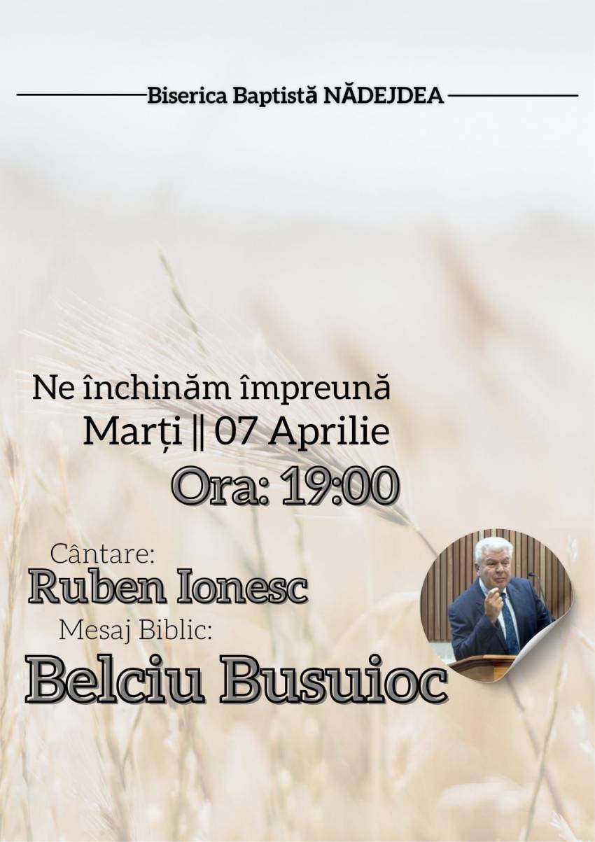 Belciu Busuioc la Biserica Nădejdea Obreja