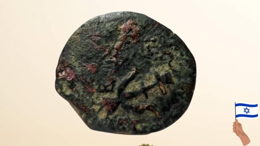 O monedă veche de 2.000 de ani găsită de un băiat de 11 ani lângă Marea Moartă