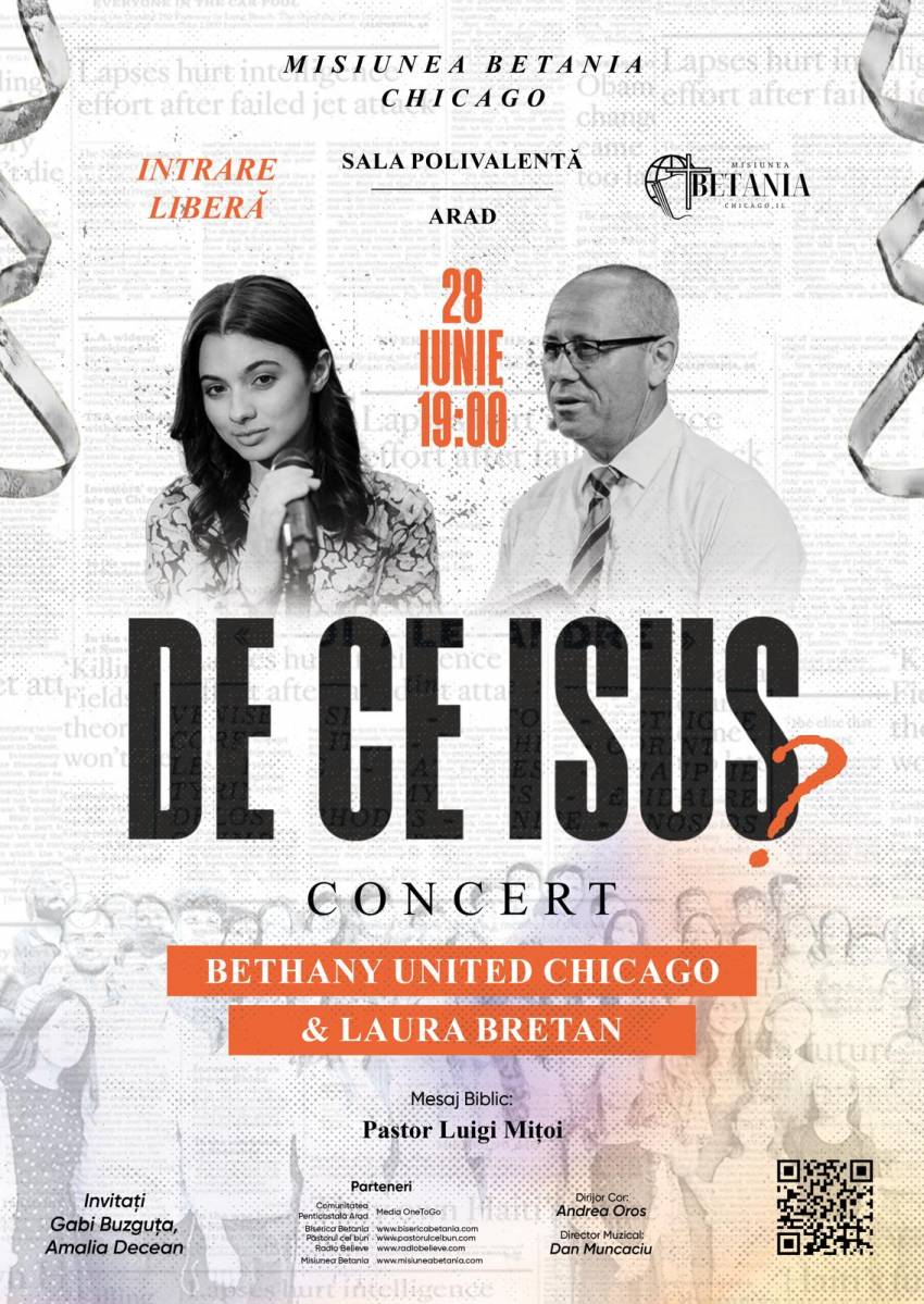 Misiunea Betania Chicago (Laura Bretan și Luigi Mițoi) la Arad