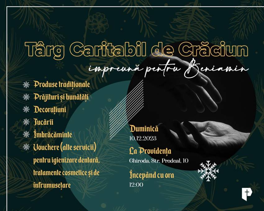 Târg caritabil la Biserica Providența Timișoara
