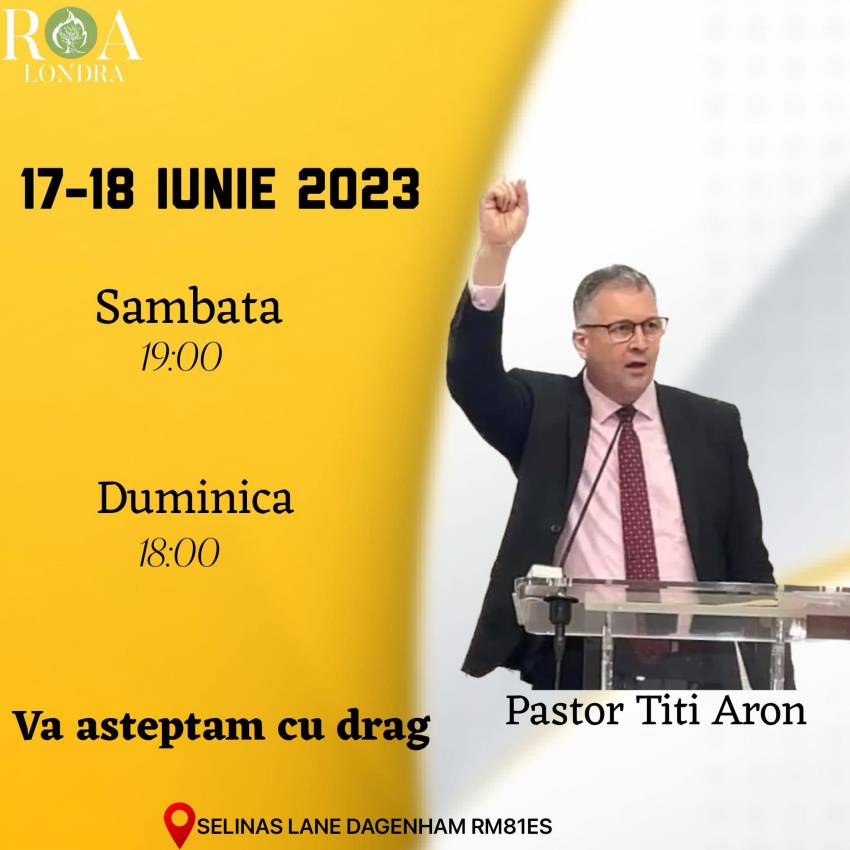 Titi Aron la Biserica Rugul Aprins Londra