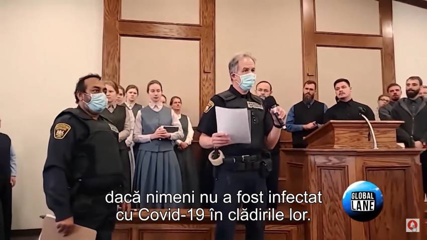 Poliția a întrerupt slujba la Biserica Menonită din Elmer, nu în China, ci în Canada, Ontario