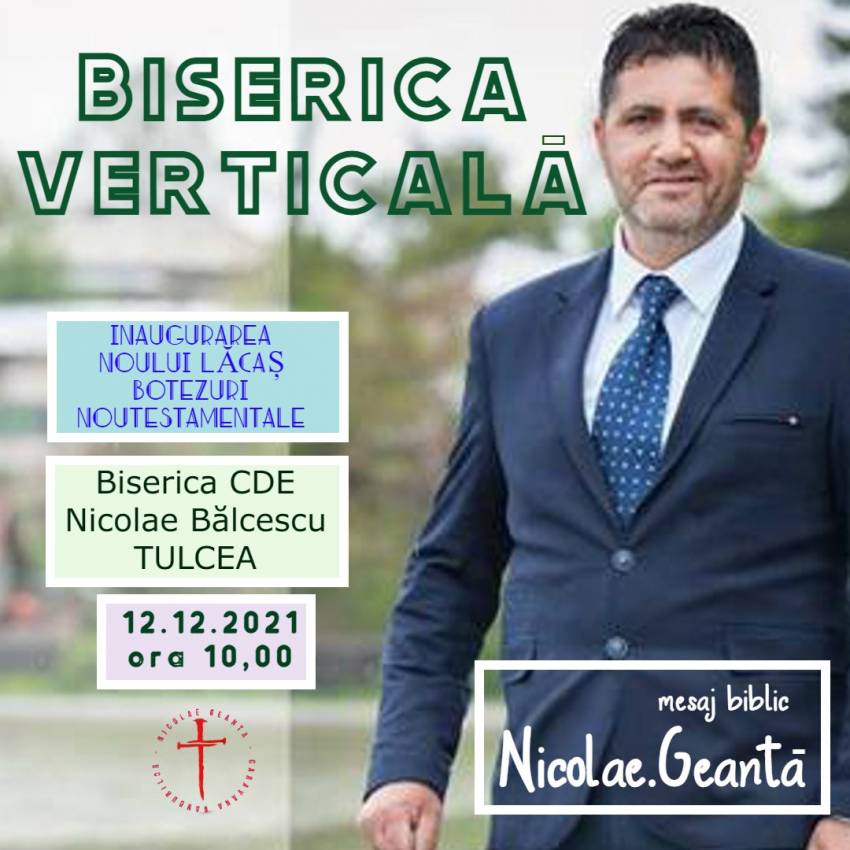 Nicolae Geantă & Botez la Biserica CDE Nicolae Bălcescu