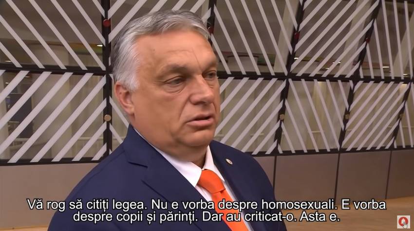 Viktor Orban ◉ Eu apăr copiii şi dreptul părinților de a-și educa sexual copiii