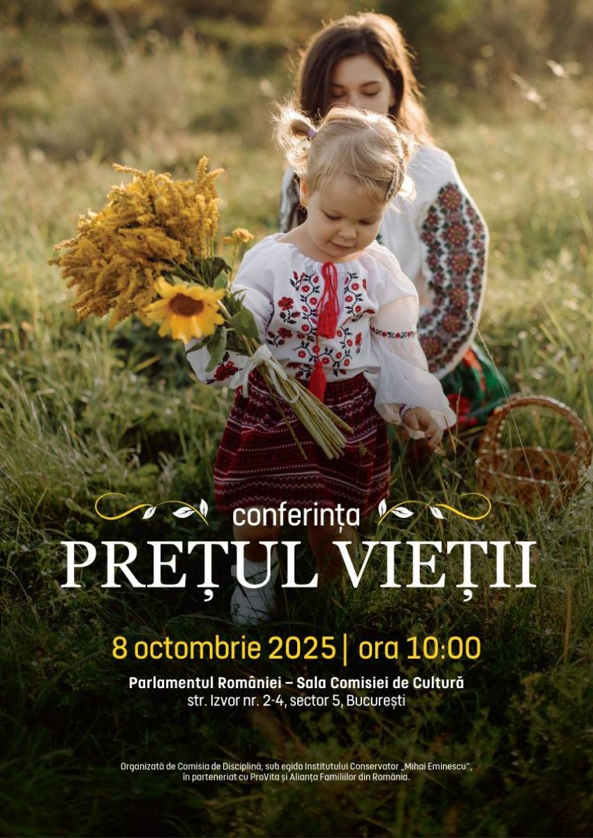 Conferința „Prețul vieții” la Parlamentul României