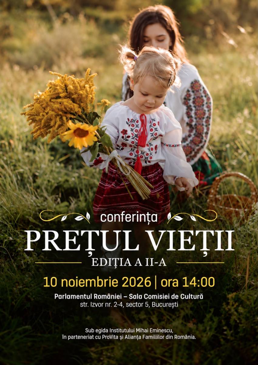 Conferința „Prețul Vieții” la Palatul Parlamentului București