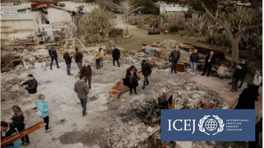 ICEJ conduce Misiunea de Solidaritate Creștină într-un tur al comunităților devastate de la granița cu Gaza