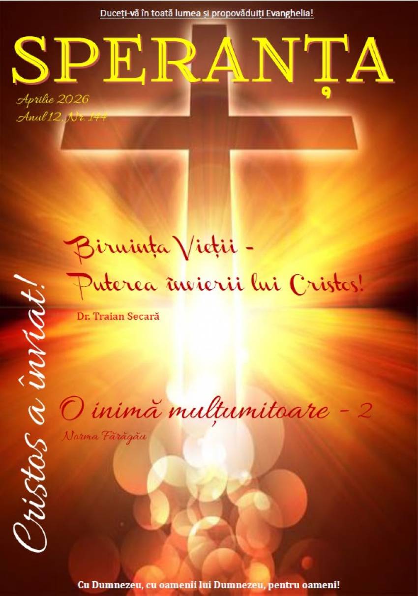 Revista Creștină Speranța din Australia ◉ Aprilie 2026