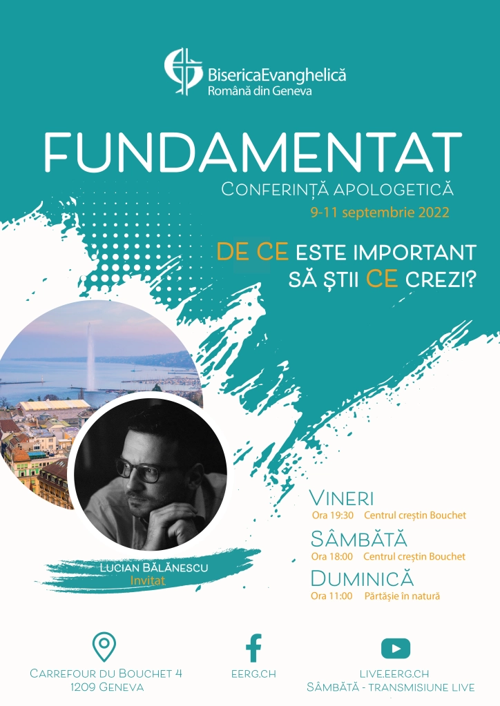 Conferința de apologetică FUNDAMENTAT la Geneva