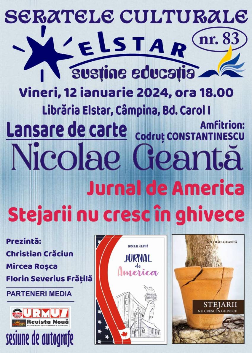 Nicolae Geantă la Serata Culturală EL STAR Câmpina