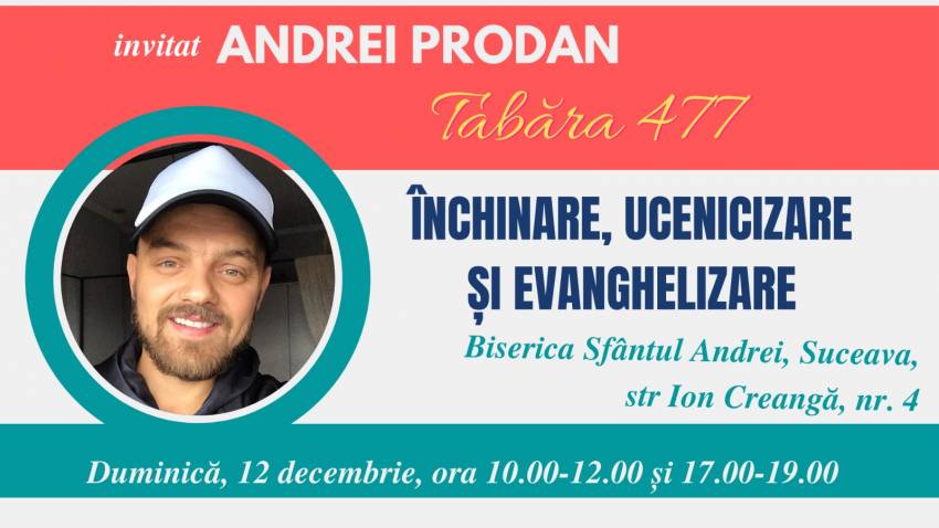 Andrei Prodan la Biserica Sfântul Andrei Suceava