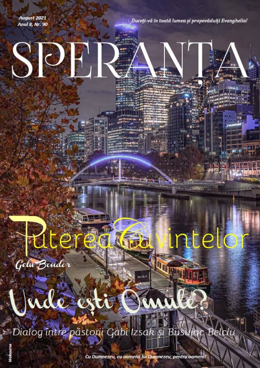 Revista Creștină Speranța din Australia ◉ August 2021