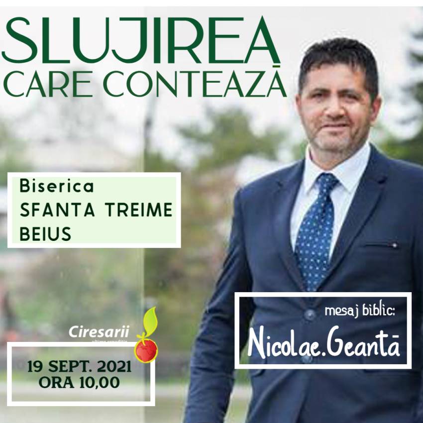 Nicolae Geantă la Biserica Sfânta Treime Beiuș