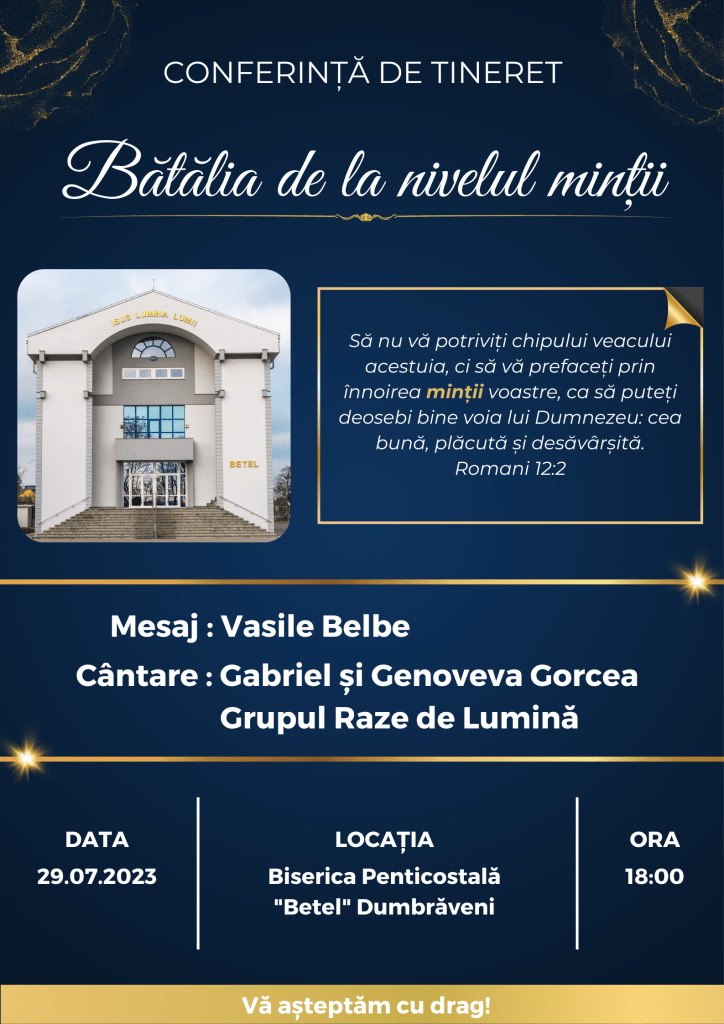 Conferință de tineret la Biserica Betel Dumbrăveni