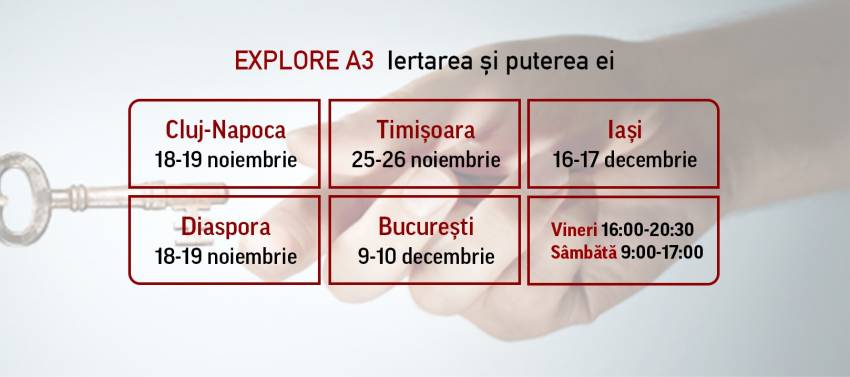 Ellel Ministries România ◉ „Iertarea și puterea ei” la Cluj-Napoca, Timișoara, București și Iași