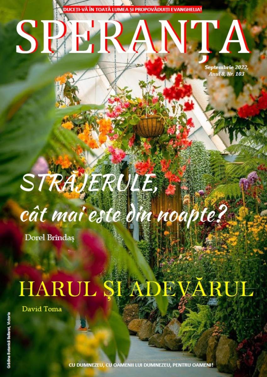 Revista Creștină Speranța din Australia ◉ Septembrie 2022