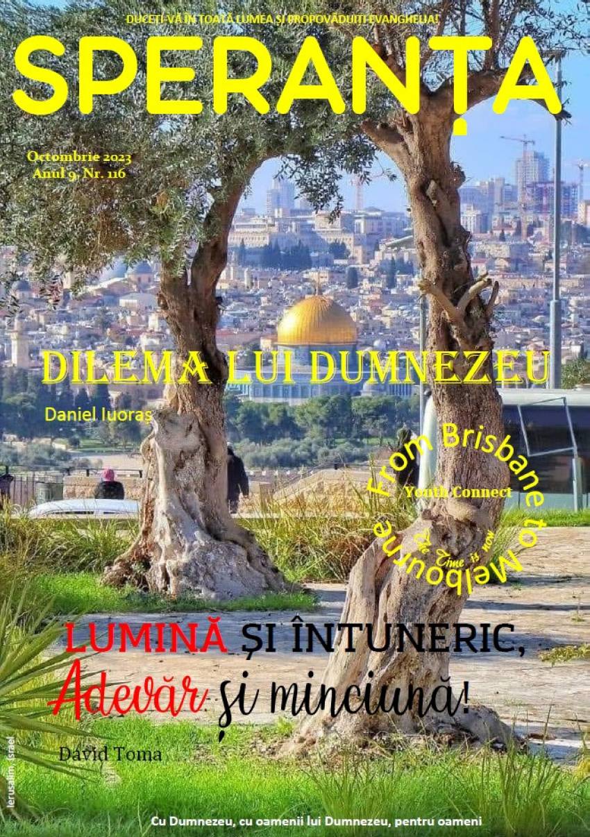 Revista Creștină Speranța din Australia ◉ Octombrie 2023