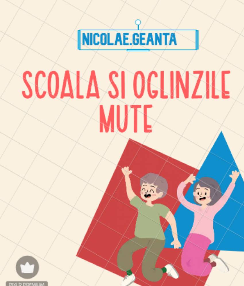 Nicolae Geantă ◉ Școala și oglinzile mute