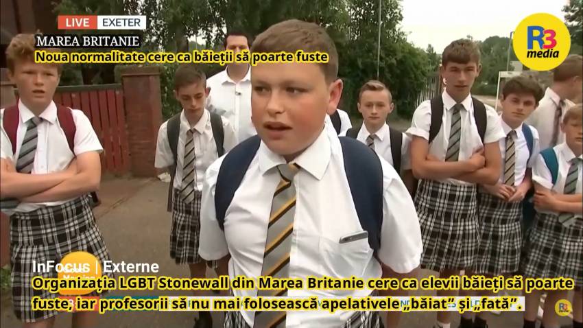 O școală le cere băieților să poarte fuste pentru a „promova egalitatea de gen”