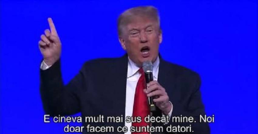 Donald Trump ◉ Ţara noastră are nevoie de un salvator și are unul, nu sunt eu, e Isus Hristos