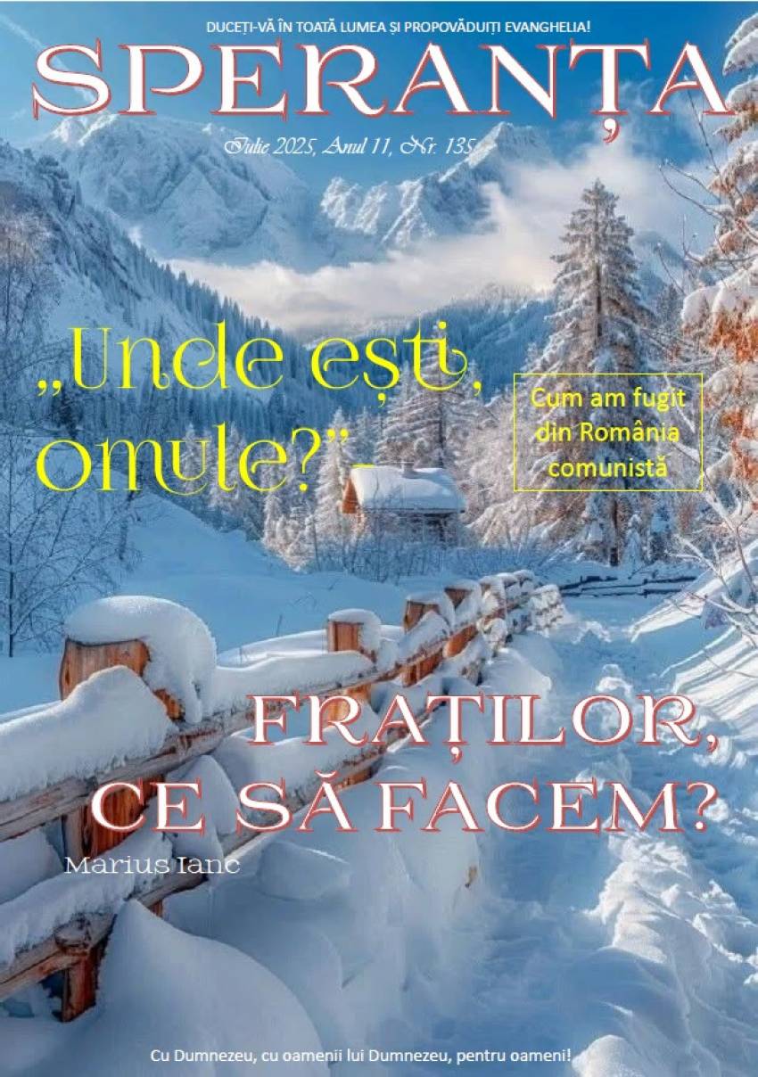 Revista Creștină Speranța din Australia ◉ Iulie 2025