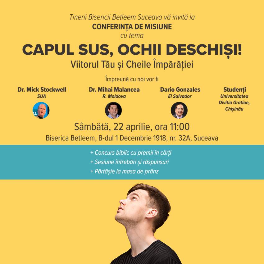 Conferință de Misiune la Biserica Betleem Suceava