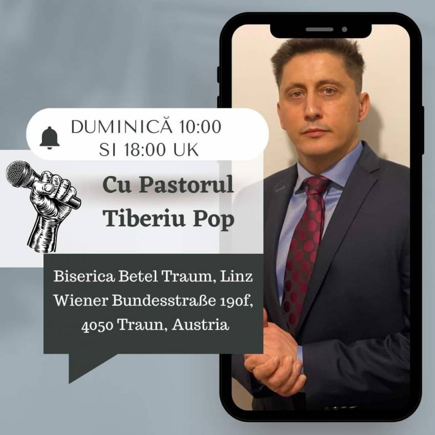 Tiberiu Pop la Biserica Betel Traun
