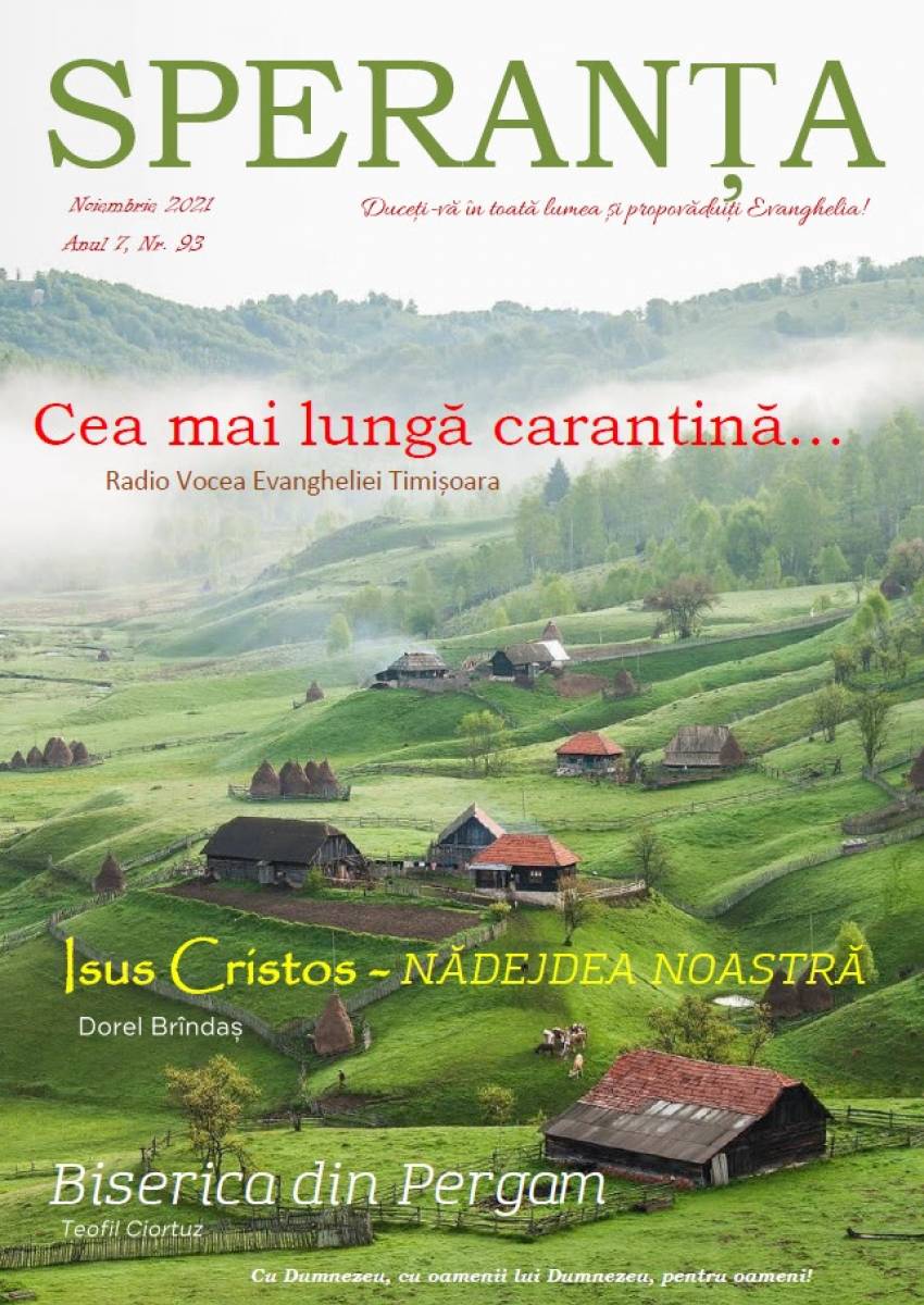 Revista Creștină Speranța din Australia ◉ Noiembrie 2021
