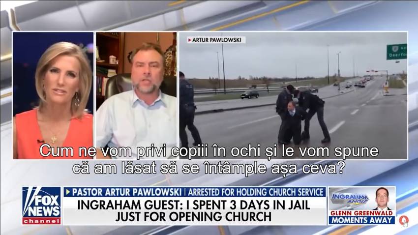 Artur Pawlowski, pastorul canadian arestat că a deschis biserica vorbeşte dupa 3 zile de închisoare