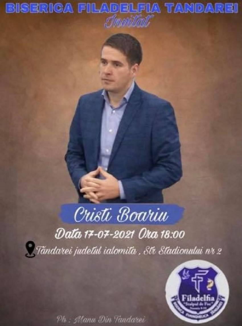 Cristi Boariu la Biserica Filadelfia Țăndărei