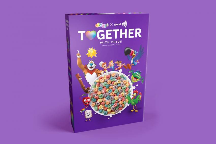Copiii pot explora acum opțiunile LGBTQ de pronume de pe cutia noilor cereale „pride” de la Kellogg's