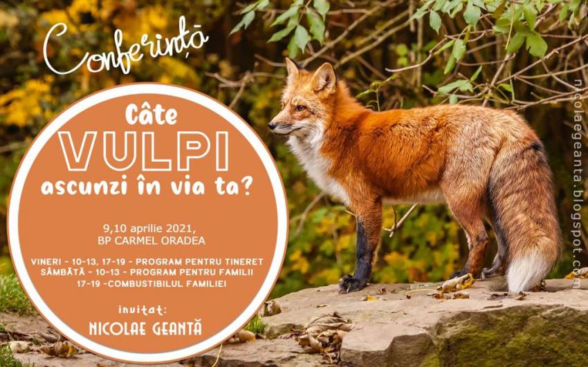 Conferință cu Nicolae Geantă la Biserica Carmel Oradea