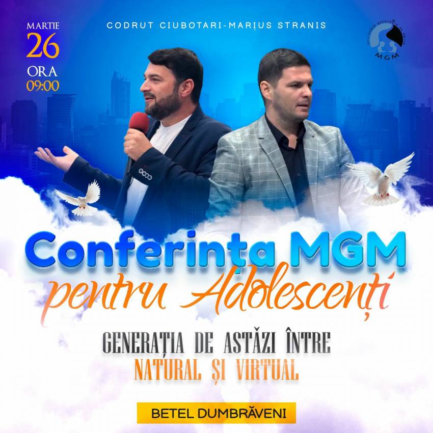 Conferința MGM pentru adolescenți la Biserica Betel Dumbrăveni