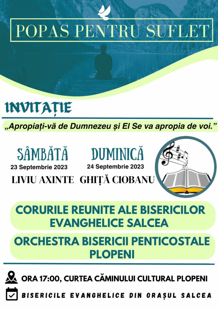 Popas pentru suflet – eveniment al bisericilor evanghelice din orașul Salcea