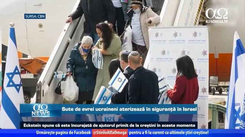  Sute de evrei ucraineni aterizează în siguranță în Israel | AO NEWS, 8 martie 2022