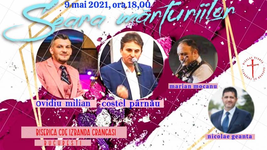 Seara mărturiilor la Biserica Izbânda București