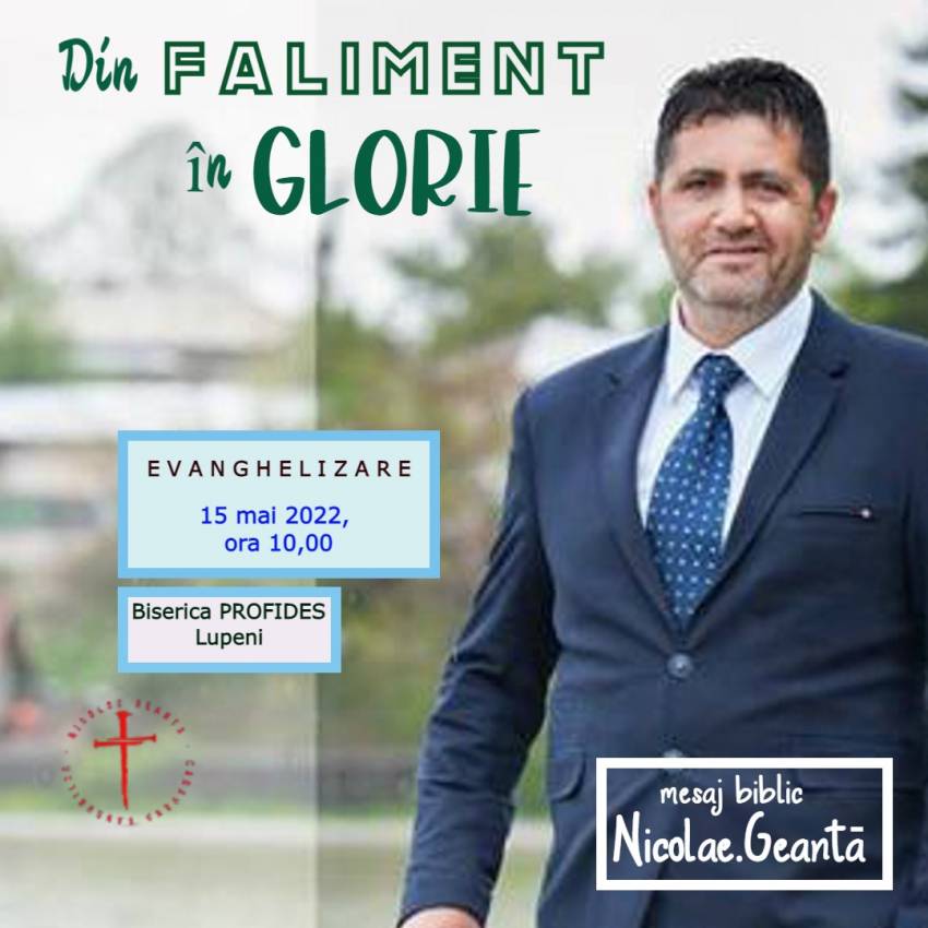 Nicolae Geantă la Biserica Profides Lupeni