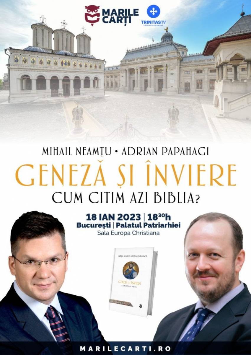 Conferință cu Mihai Neamțu și Adrian Papahagi la București