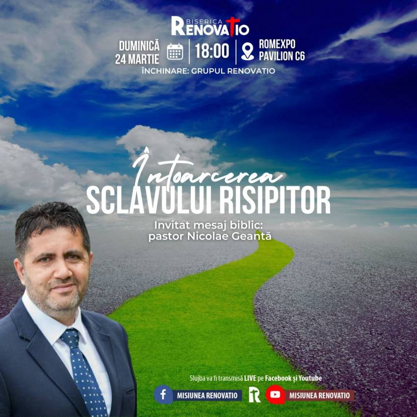 Nicolae Geantă la Biserica Renovatio București