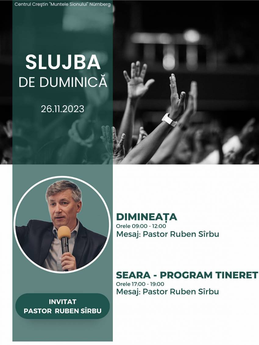 Ruben Sârbu la Centrul Creștin 