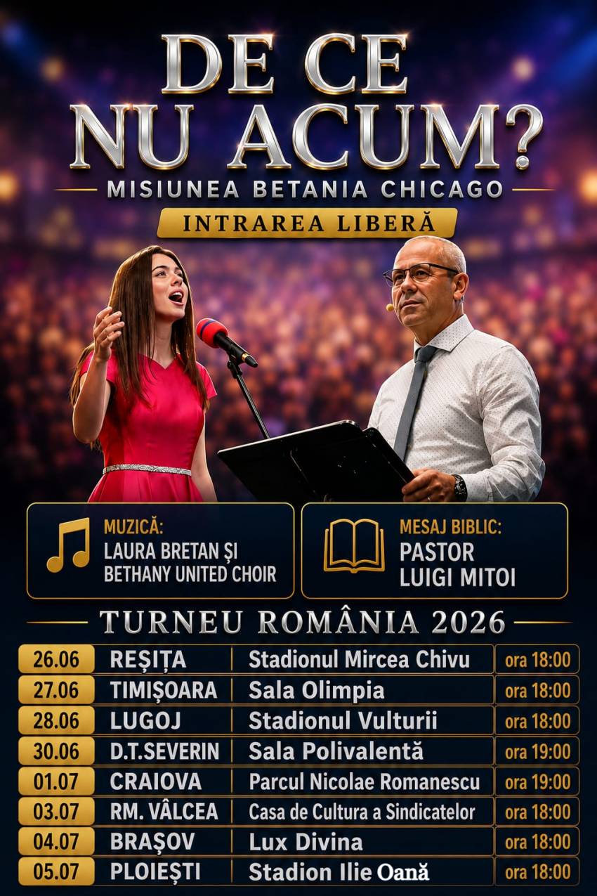 Turneul Misiunii Betania Chicago în România