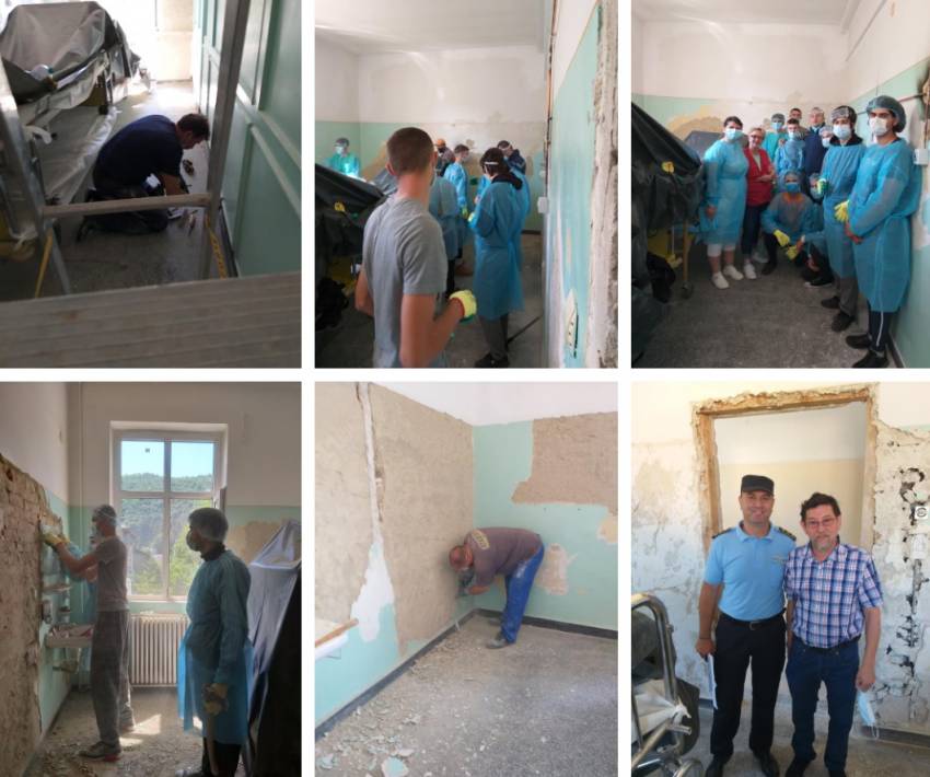 Penitenciarul Timișoara și colectivul Liceului Baptist din Reșița sprijină campania umanitară „Adoptă un salon”