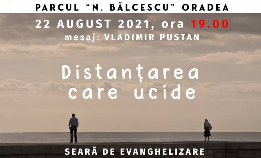 Seară de evanghelizare cu Vladimir Pustan în Parcul Nicolae Bălcescu Oradea