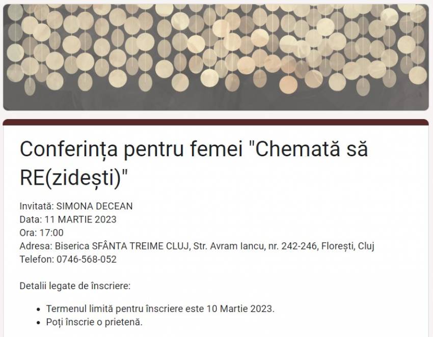 Conferința pentru femei 