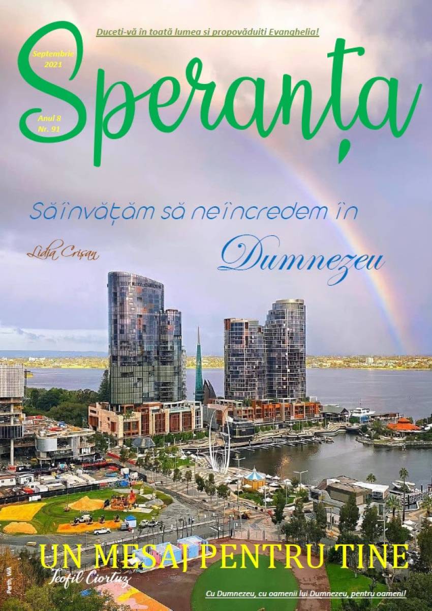 Revista Creștină Speranța din Australia ◉ Septembrie 2021