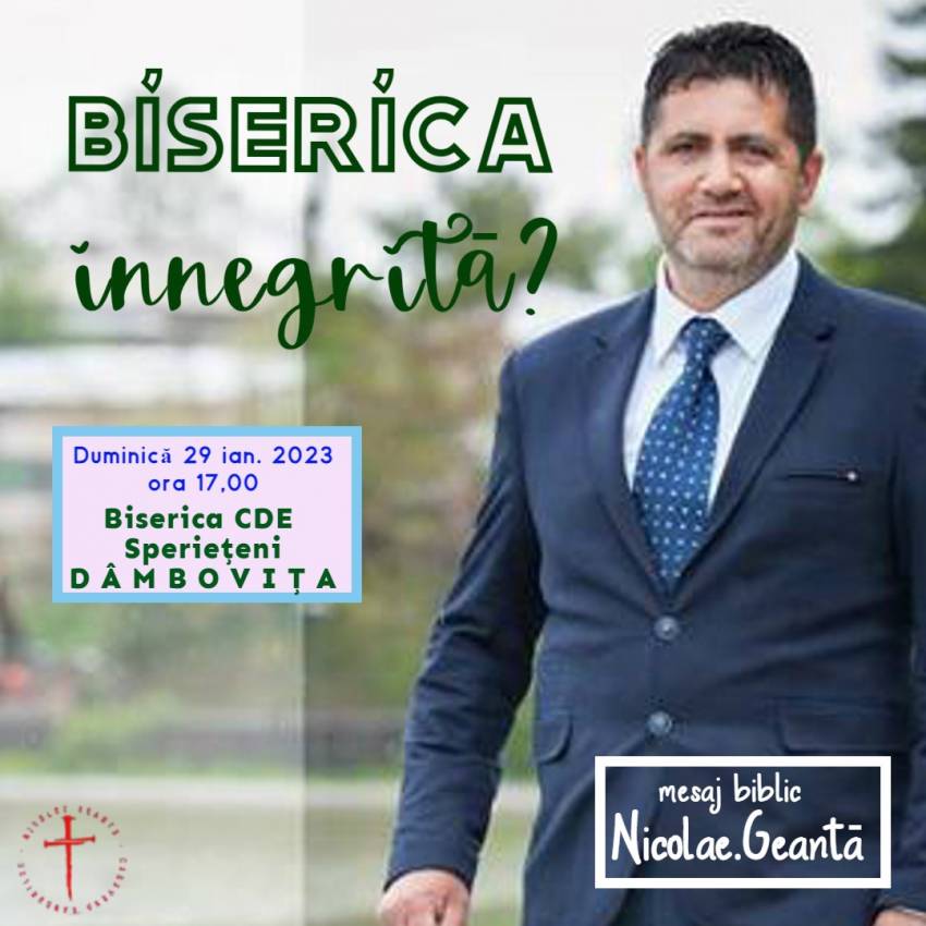 Nicolae Geantă la Seara Bisericilor Creștine după Evanghelie reunite la Speriețeni, Dâmbovița