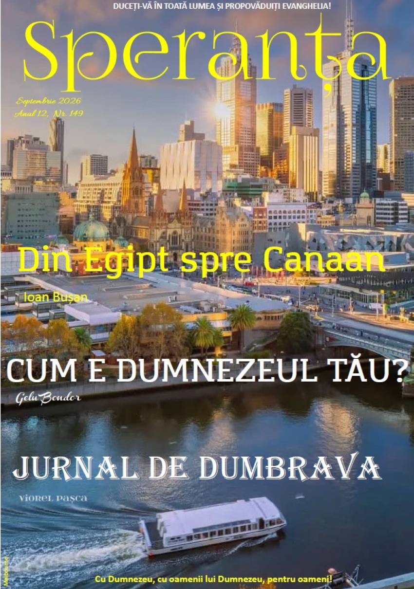 Revista Creștină Speranța din Australia ◉ Septembrie 2026