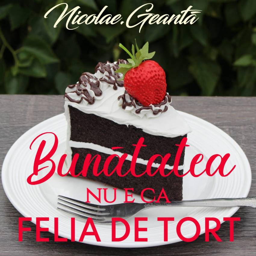 Nicolae Geantă ◉ Bunătatea nu e ca felia de tort